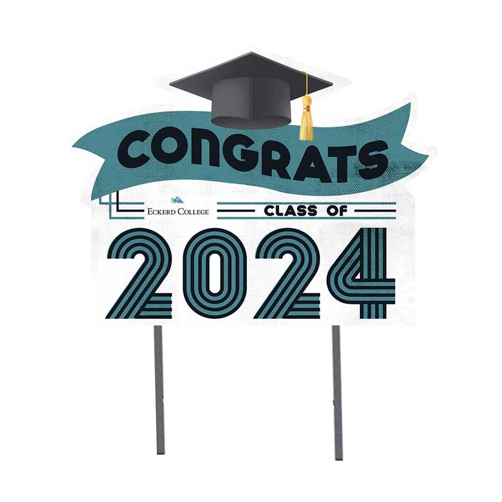 18x24 Congrats Graduation Lawn Sign Eckerd College Tritons
