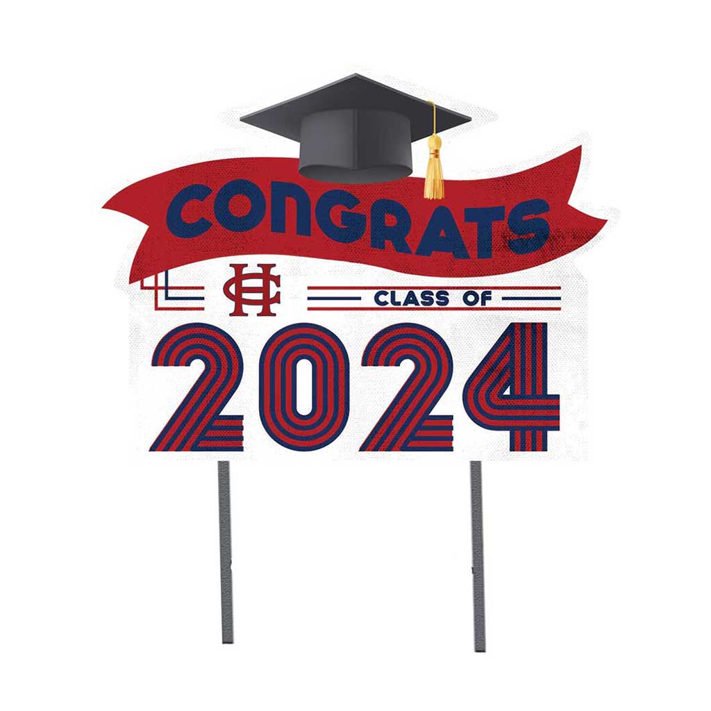 18x24 Congrats Graduation Lawn Sign Hanover College Panthers