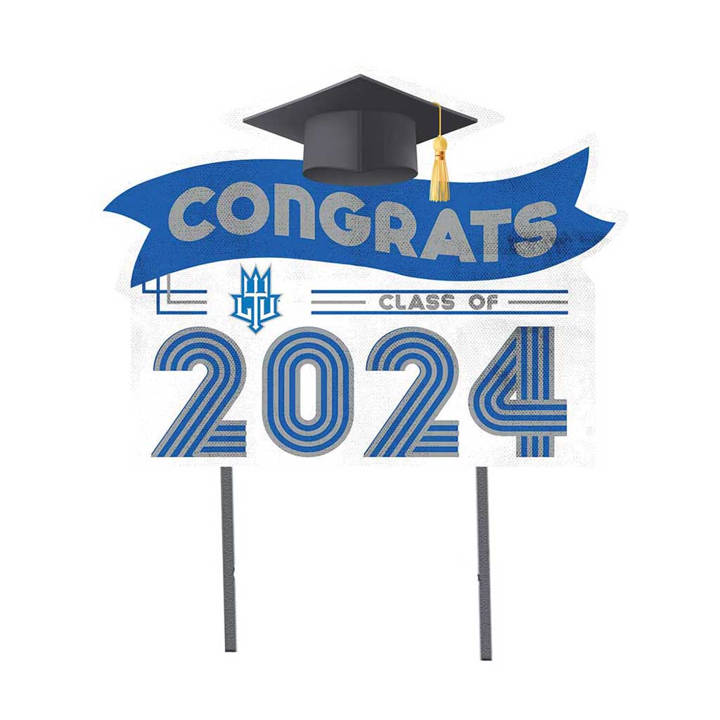 18x24 Congrats Graduation Lawn Sign Lawrence Technological University Blue Devils