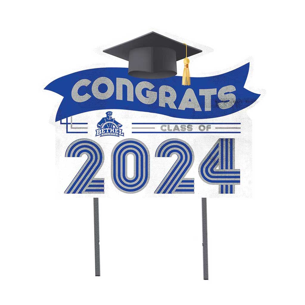 18x24 Congrats Graduation Lawn Sign Bethel University Pilots