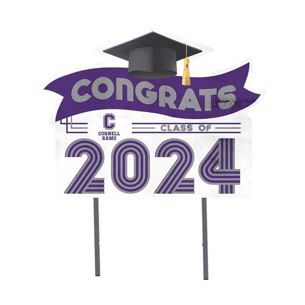18x24 Congrats Graduation Lawn Sign Cornell College Rams