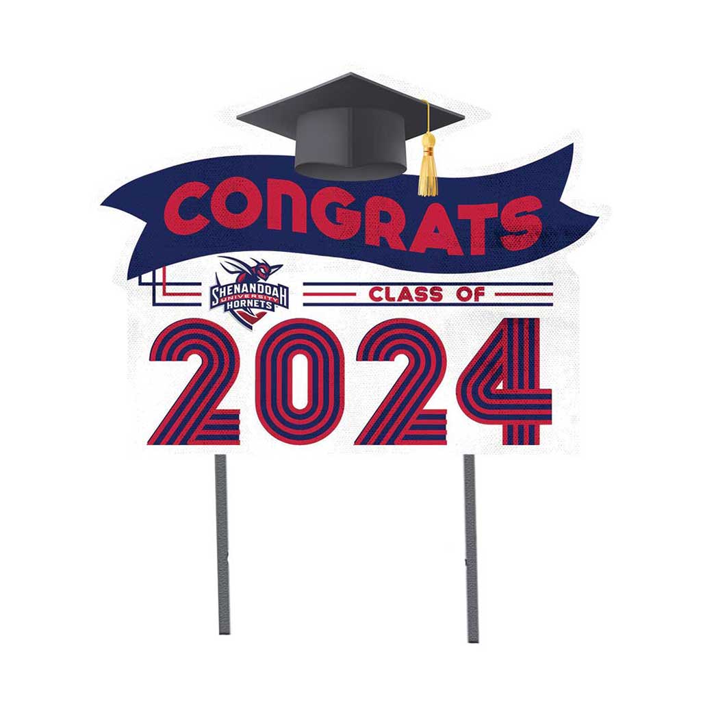 18x24 Congrats Graduation Lawn Sign Shenandoah University Hornets