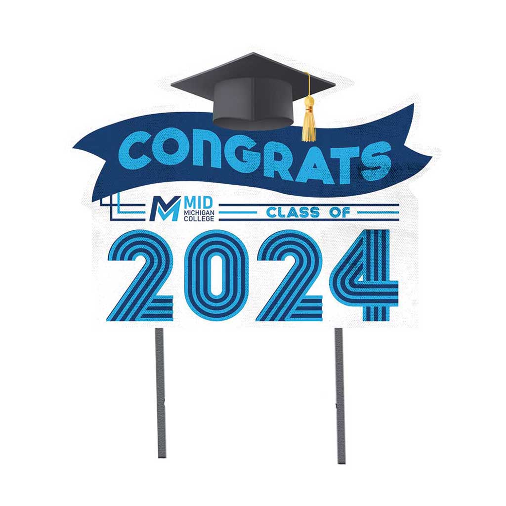 18x24 Congrats Graduation Lawn Sign Mid Michigan College