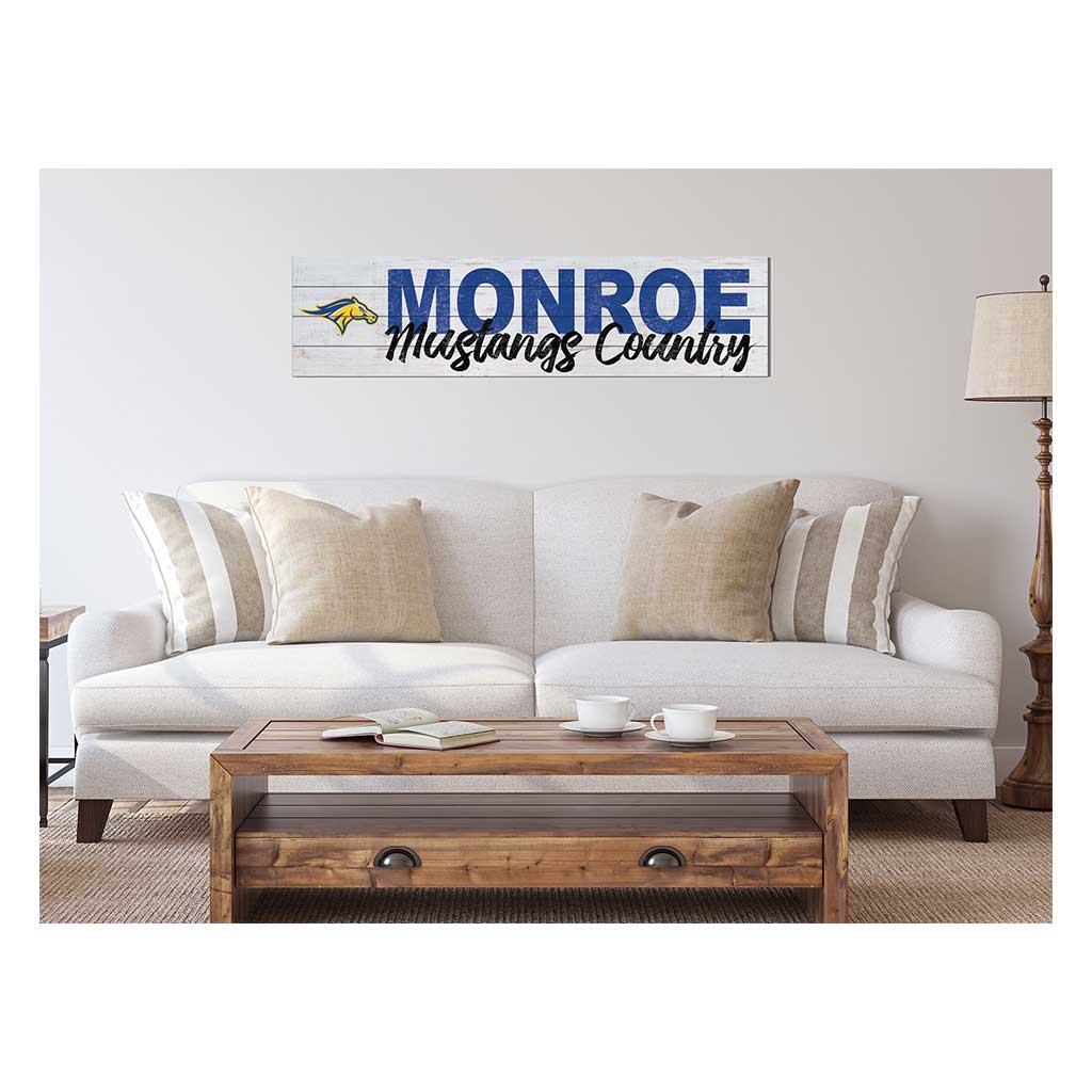 40x10 Sign With Logo Monroe College Mustangs