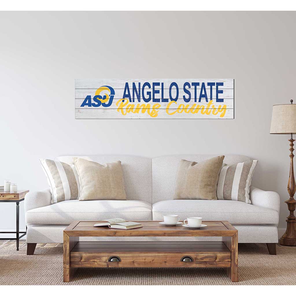 40x10 Sign With Logo Angelo State University Rams