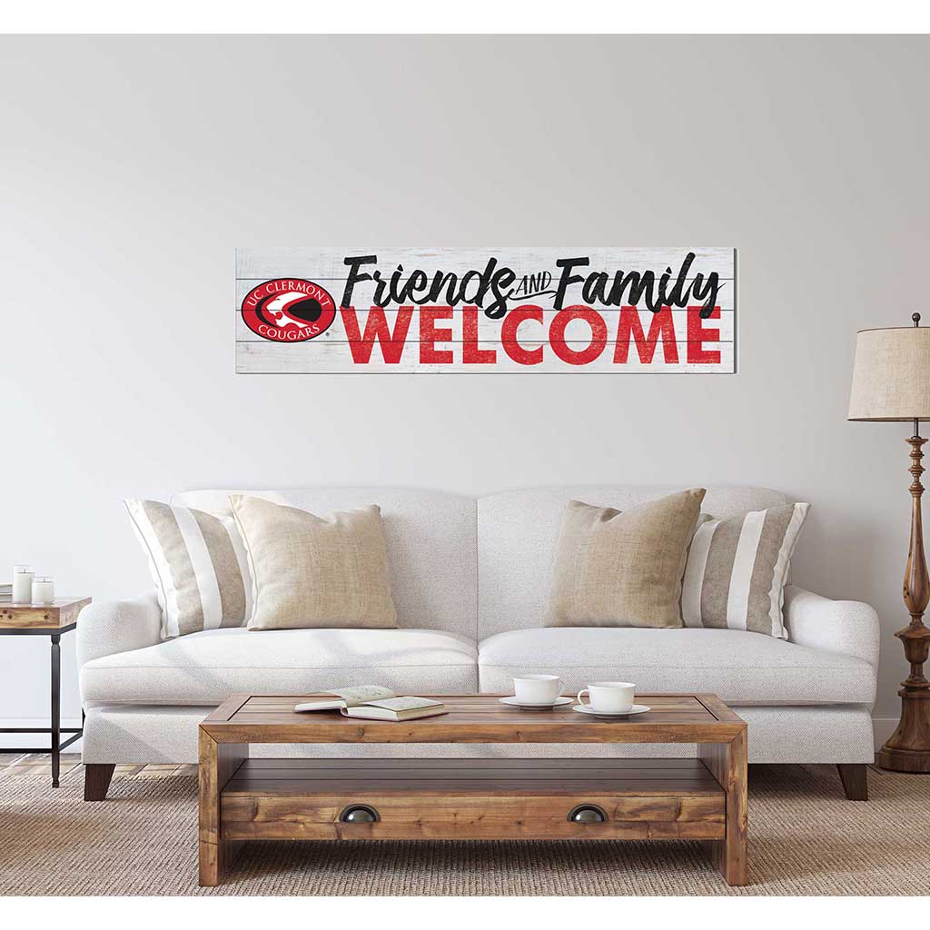 40x10 Sign Friends Family Welcome University of Cincinnati Clermont Cougars