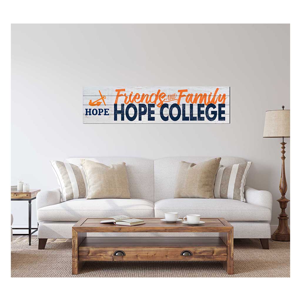 40x10 Sign Friends Family Welcome Hope College Flying Dutchmen