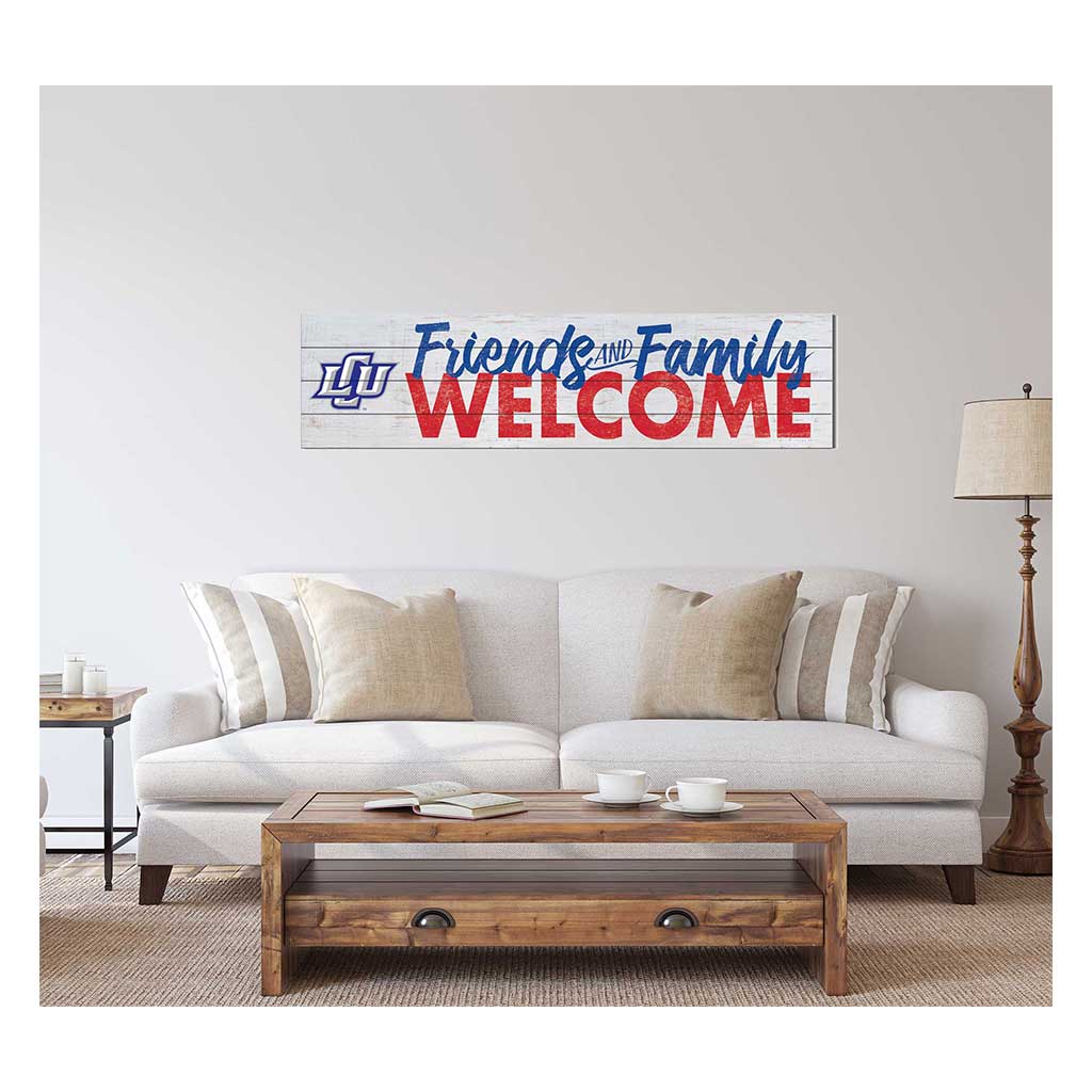 40x10 Sign Friends Family Welcome Lubbock Christian Chaparrals