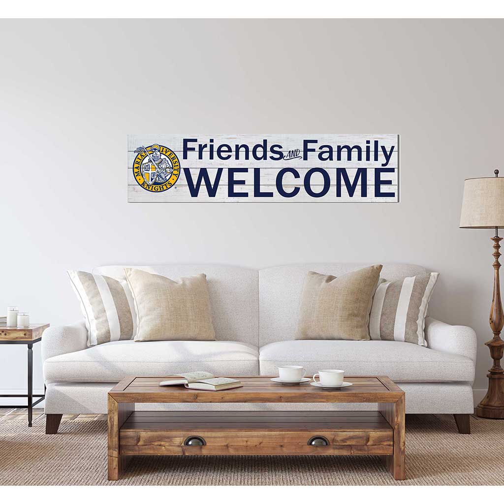 40x10 Sign Friends Family Welcome Marian University Knights