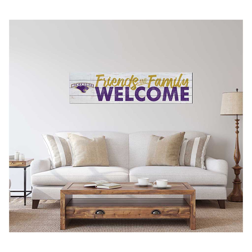 40x10 Sign Friends Family Welcome McKendree University Bearcats
