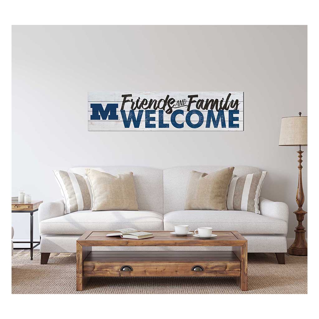 40x10 Sign Friends Family Welcome Millikin University Big Blue