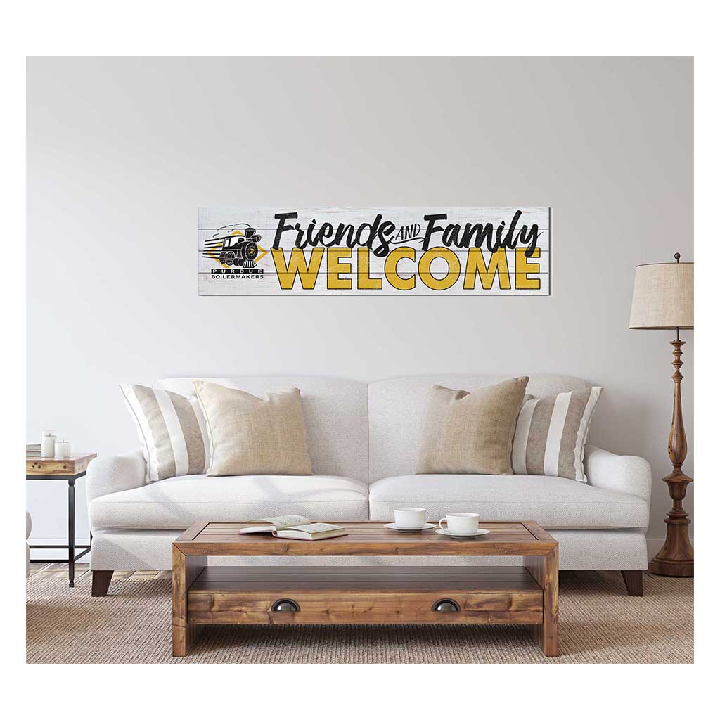 40x10 Sign Friends Family Welcome Purdue Vault Boilermakers