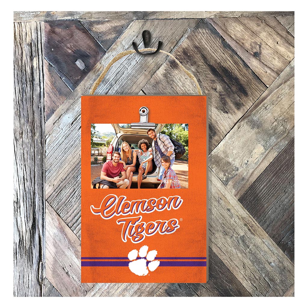 Hanging Clip-It Photo Colored Logo Clemson Tigers