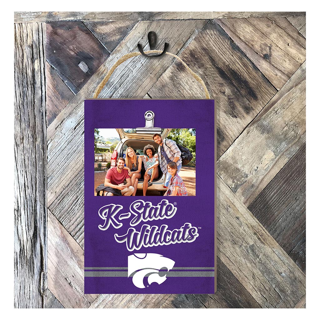 Hanging Clip-It Photo Colored Logo Kansas State Wildcats