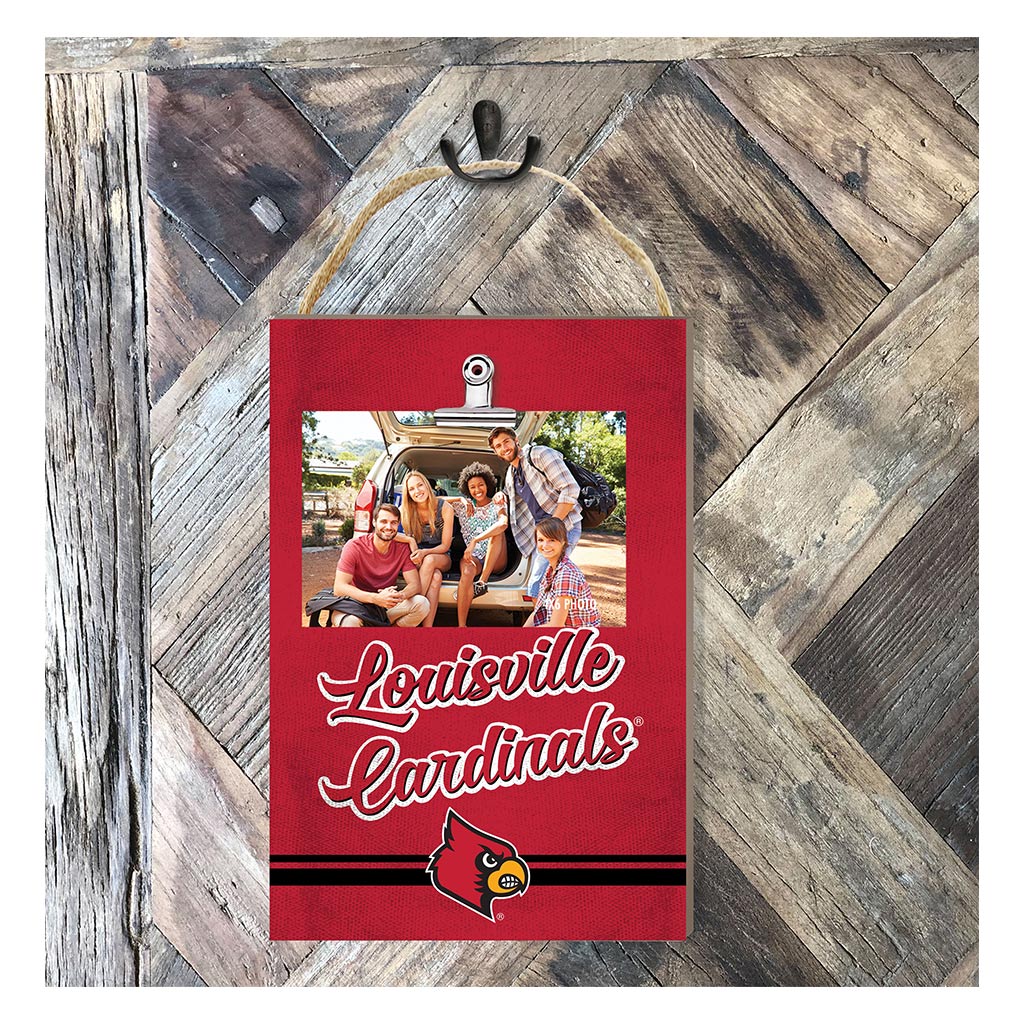 Hanging Clip-It Photo Colored Logo Louisville Cardinals