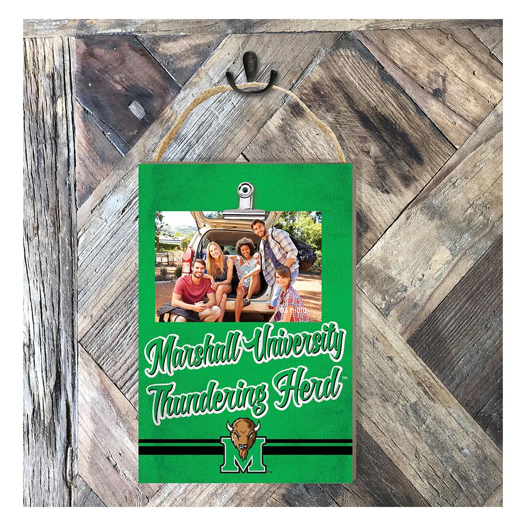 Hanging Clip-It Photo Colored Logo Marshall Thundering Herd