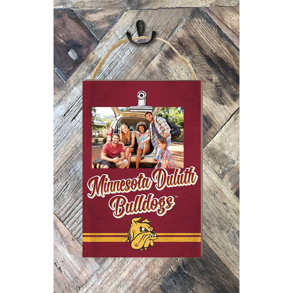Hanging Clip-It Photo Colored Logo Minnesota (Duluth) Bulldogs