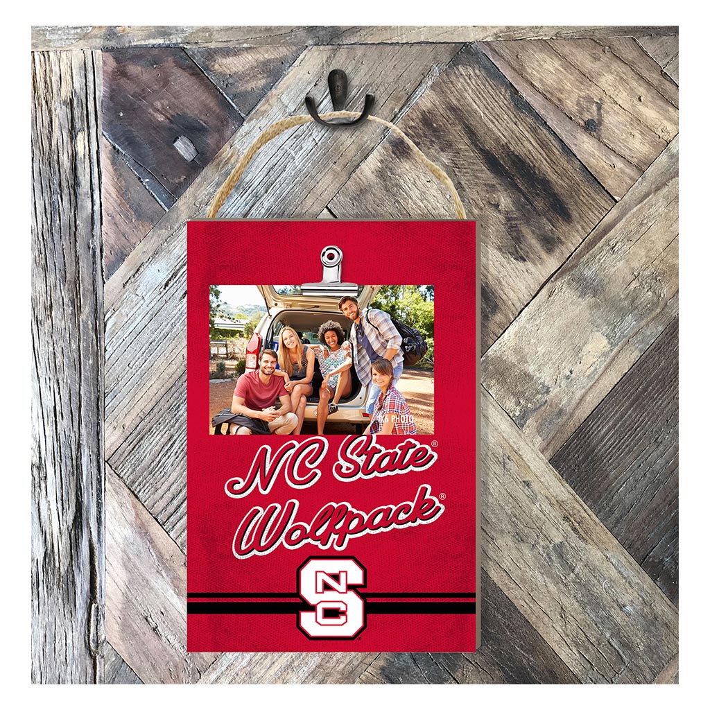 Hanging Clip-It Photo Colored Logo North Carolina State Wolfpack