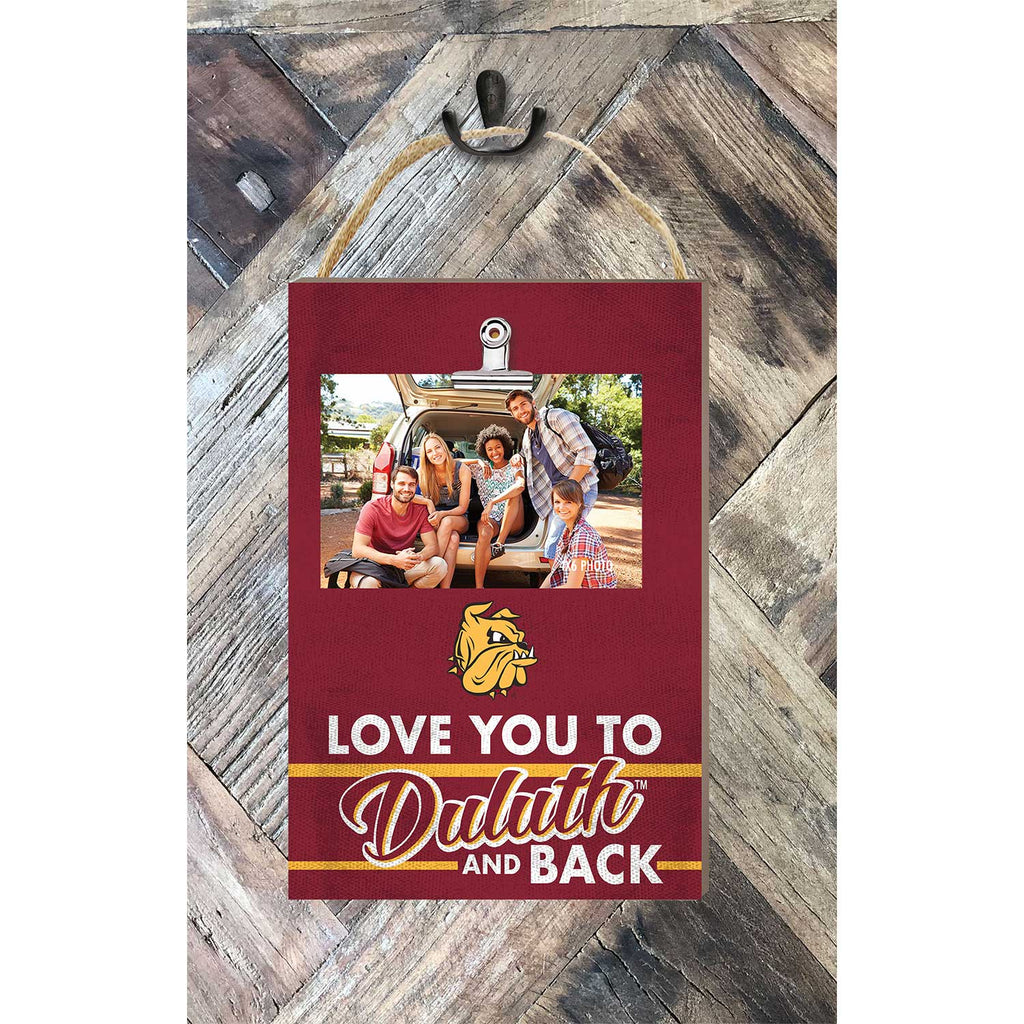 Hanging Clip-It Photo Love You To Minnesota (Duluth) Bulldogs