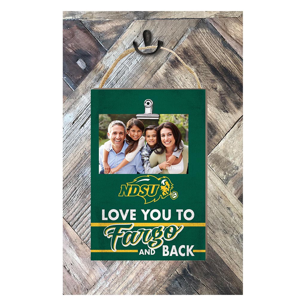 Hanging Clip-It Photo Love You To North Dakota State Bison