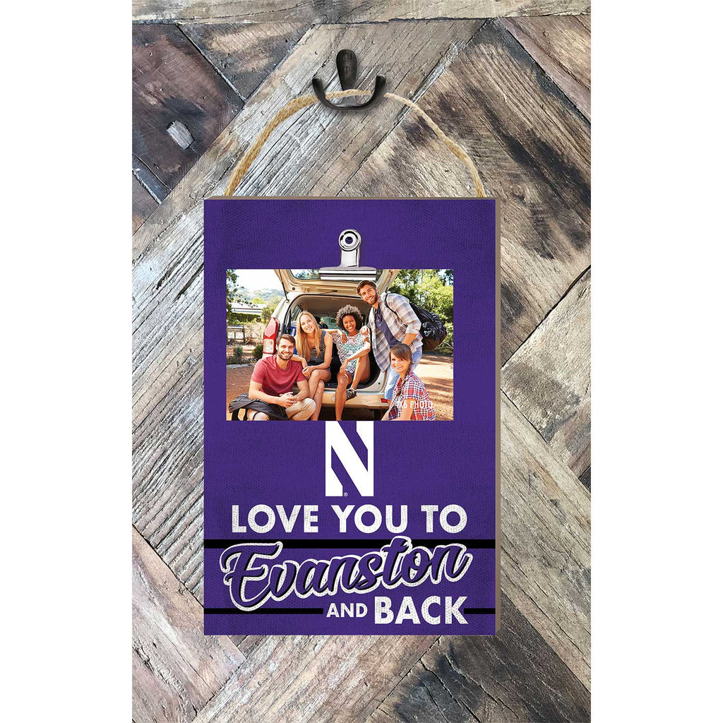 Hanging Clip-It Photo Love You To Northwestern Wildcats