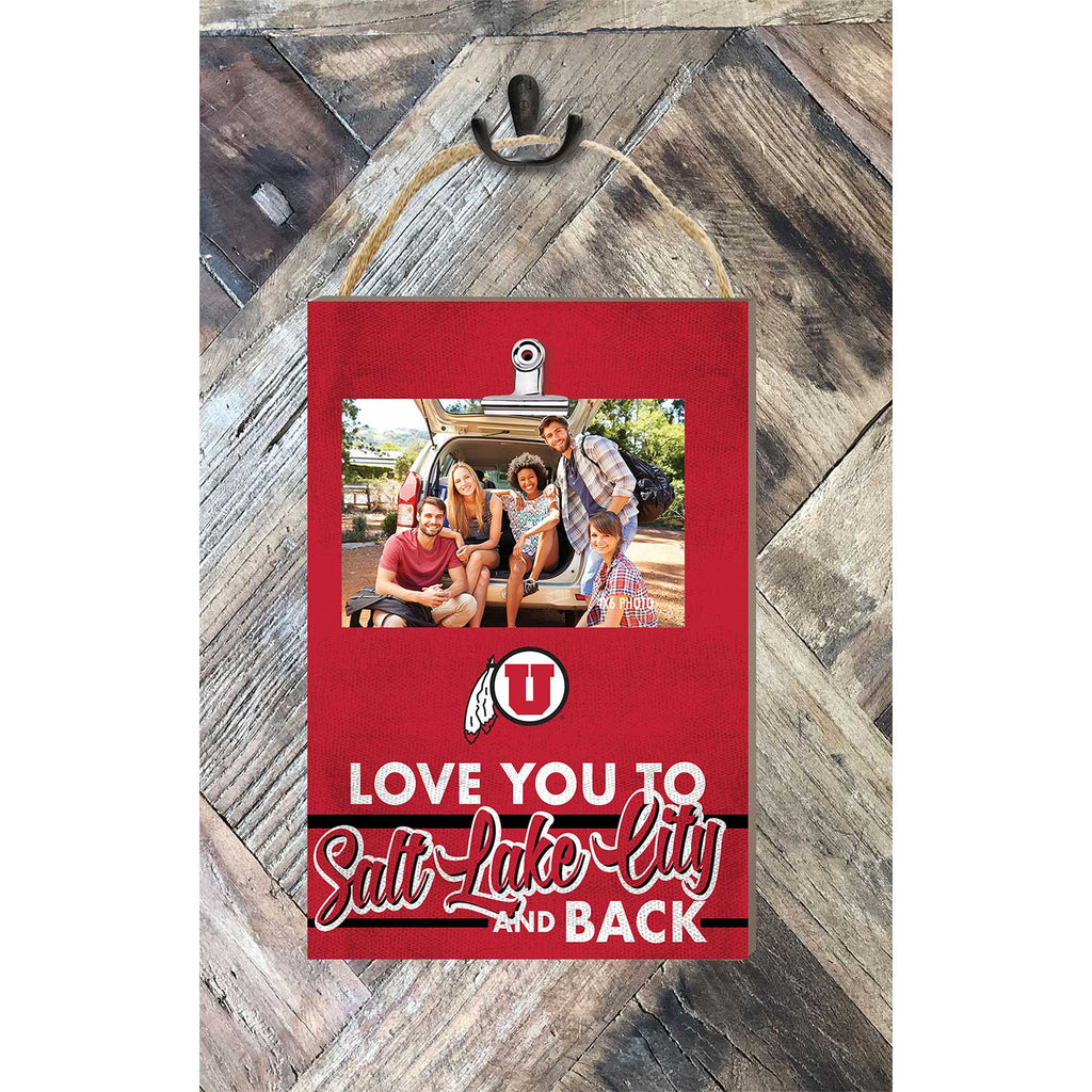 Hanging Clip-It Photo Love You To Utah Running Utes