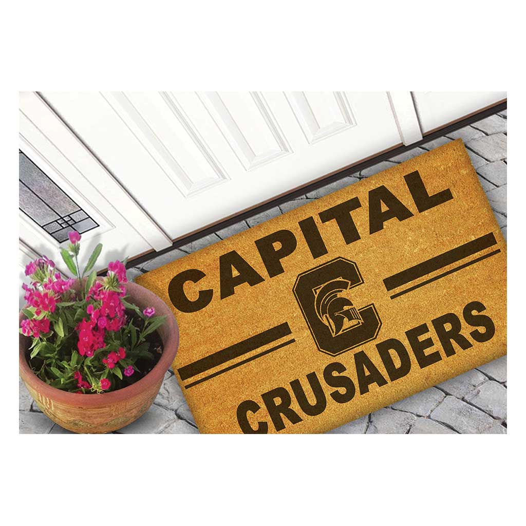 Team Coir Doormat Team Logo Capital University Crusaders