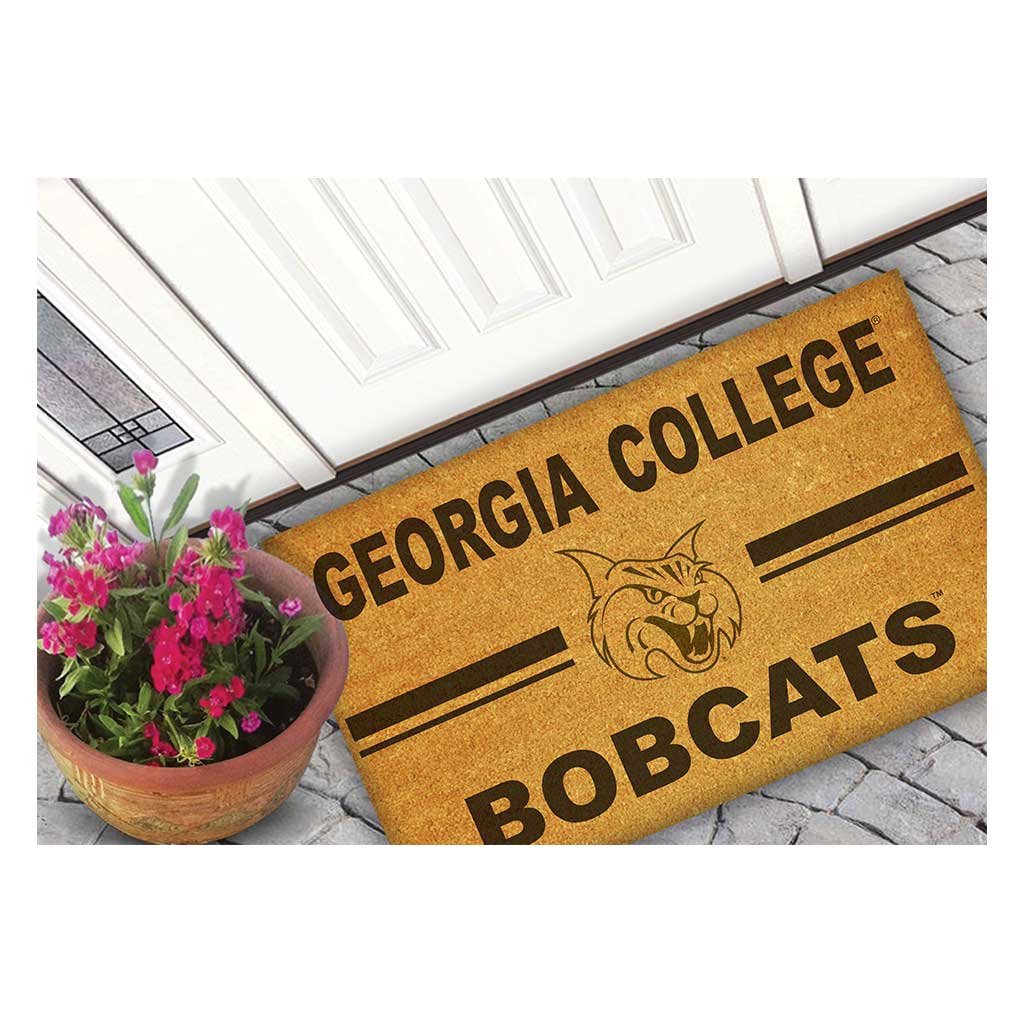 Team Coir Doormat Team Logo Georgia College Bobcats