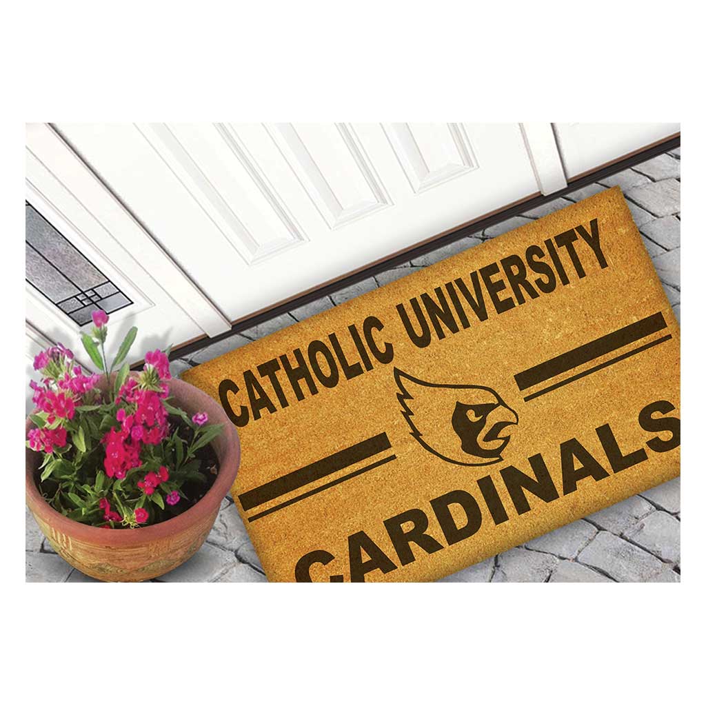 Team Coir Doormat Team Logo The Catholic University of America Cardinals