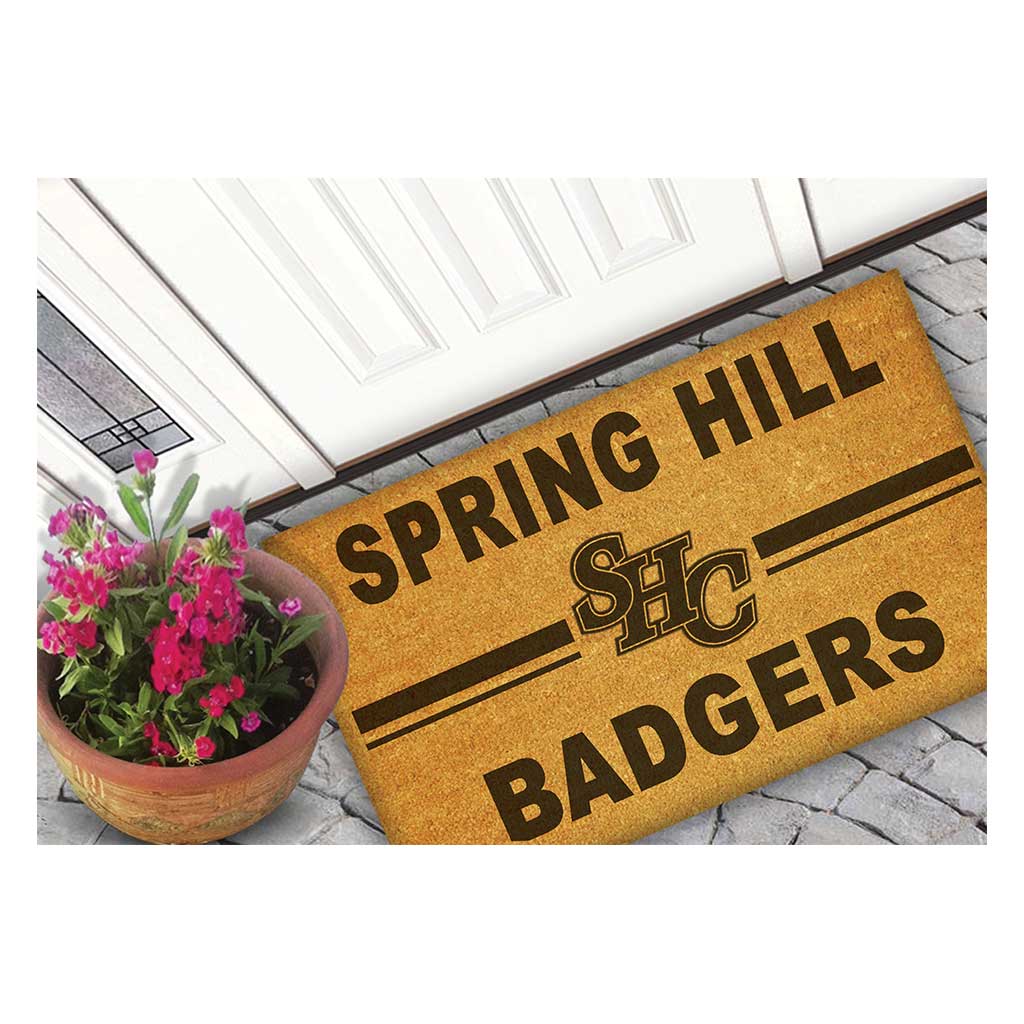 Team Coir Doormat Team Logo Spring Hill College Badgers
