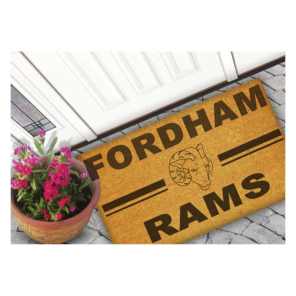 Team Coir Doormat Team Logo Wright Fordham University - Rose Hill Campus