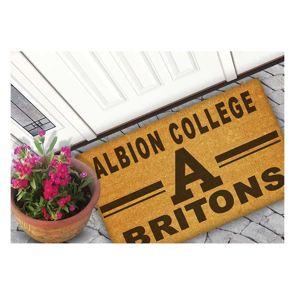 Team Coir Doormat Team Logo Albion College Britons