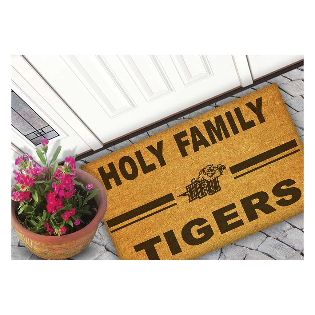 Team Coir Doormat Team Logo Holy Family Universty Tigers