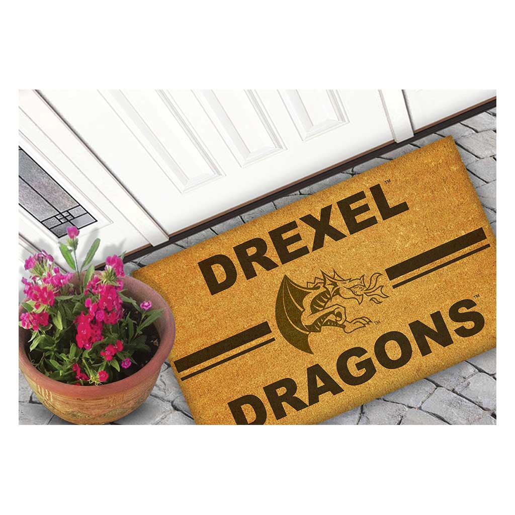 Team Coir Doormat Team Logo Drexel Dragons