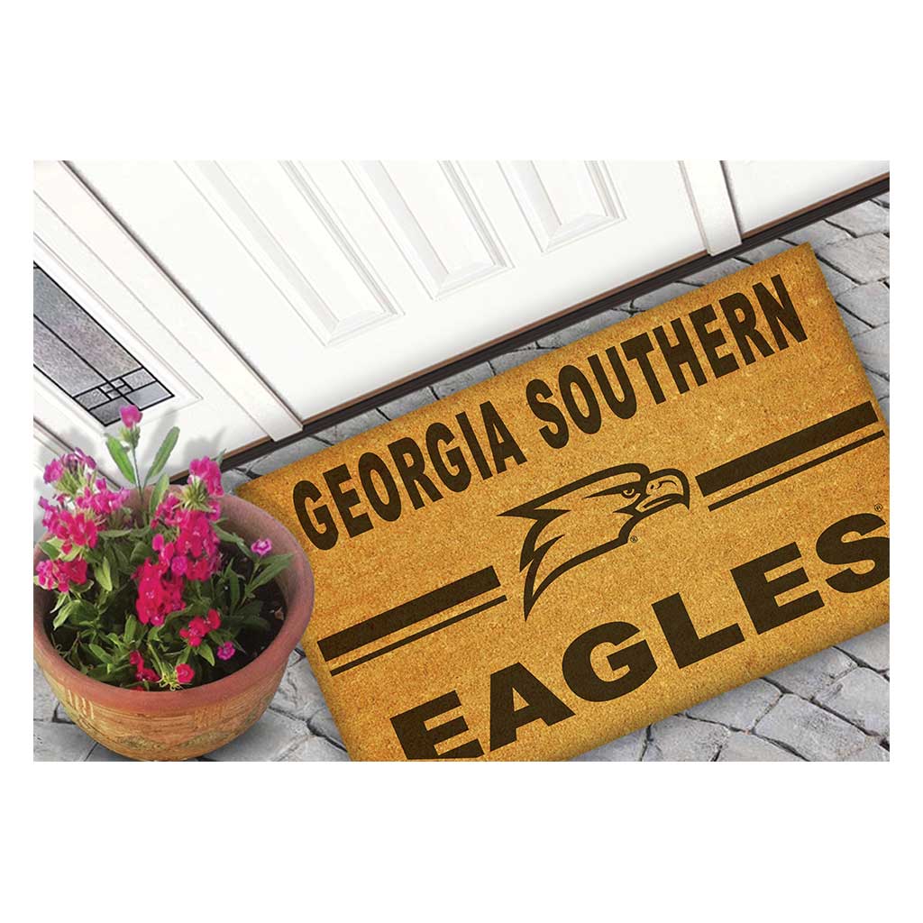 Team Coir Doormat Team Logo Georgia Southern Eagles