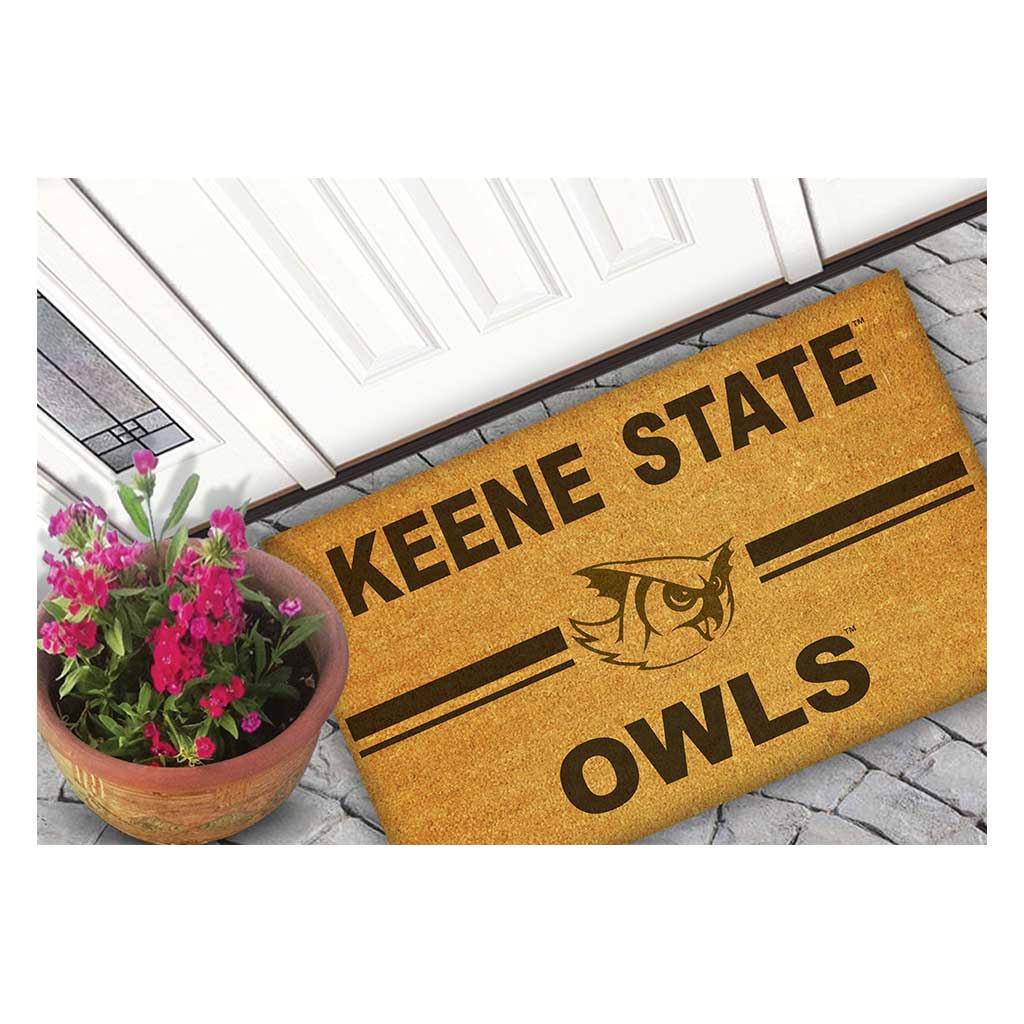 Team Coir Doormat Team Logo Keene State College Owls