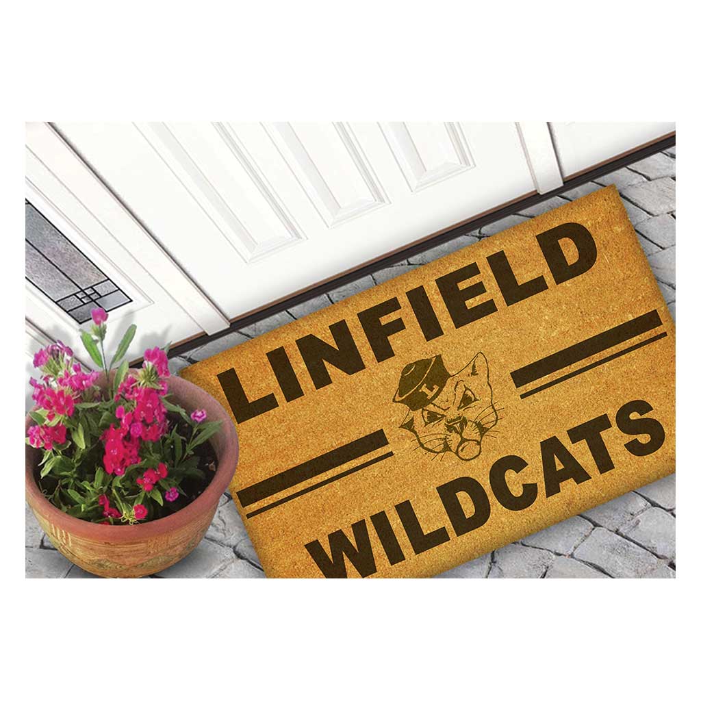 Team Coir Doormat Team Logo Linfield College Wildcats