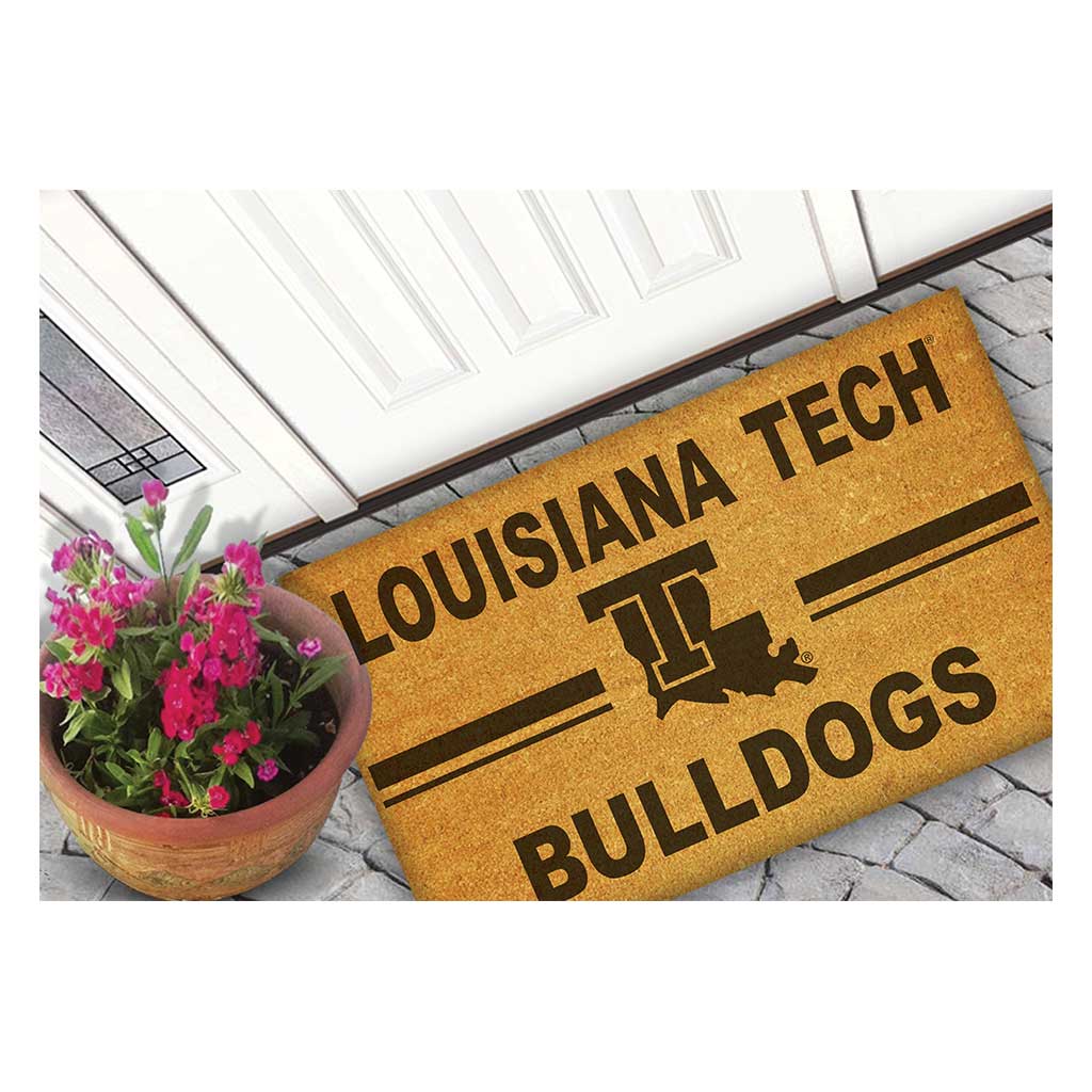 Team Coir Doormat Team Logo Louisiana Tech Bulldogs