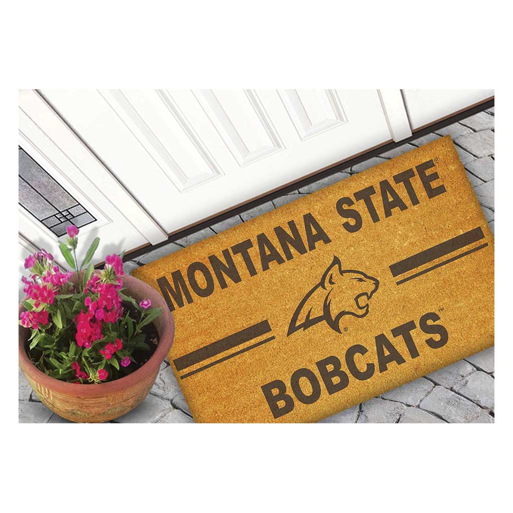 Team Coir Doormat Team Logo Montana State Fighting Bobcats