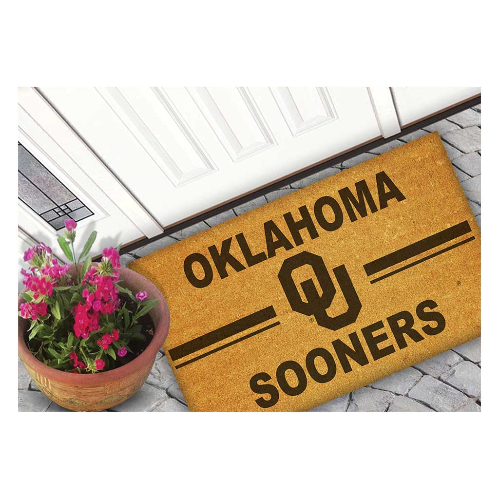 Team Coir Doormat Team Logo Oklahoma Sooners