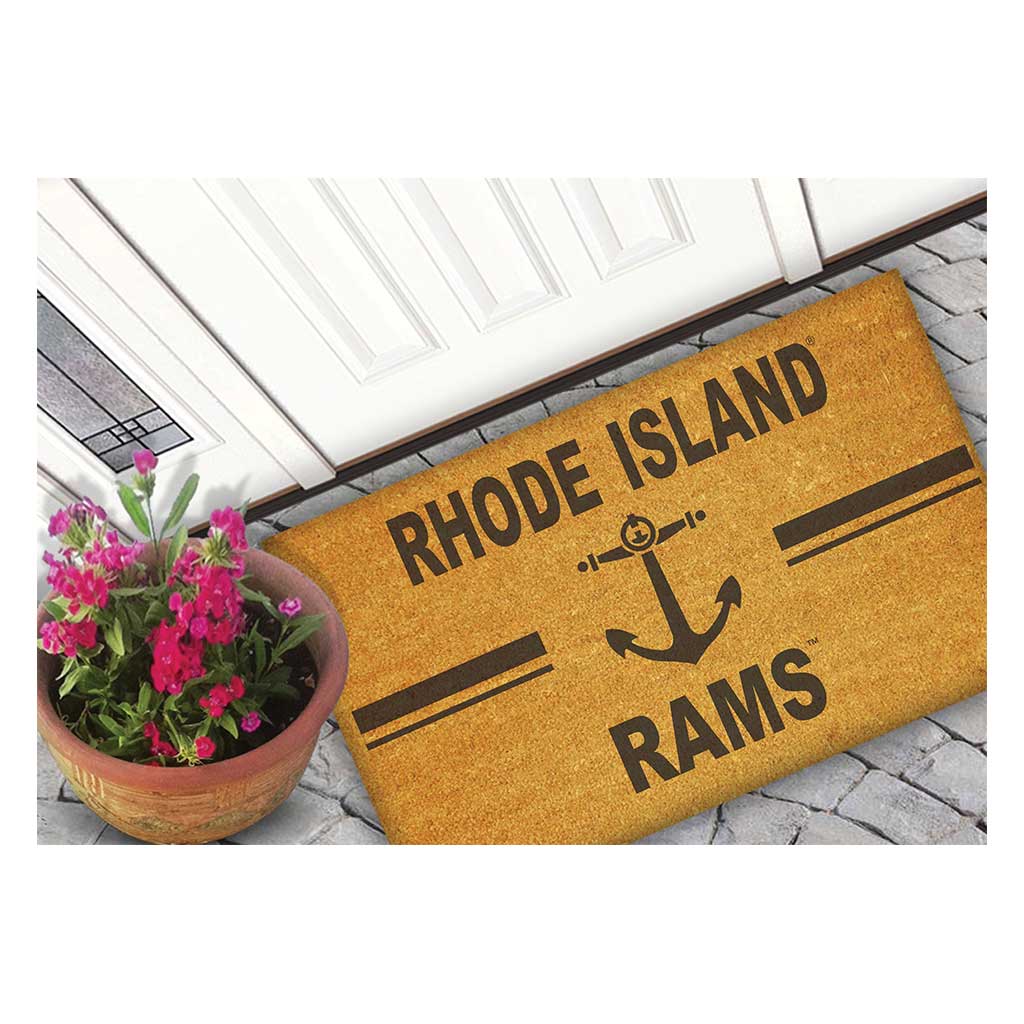 Team Coir Doormat Team Logo Rhode Island Rams
