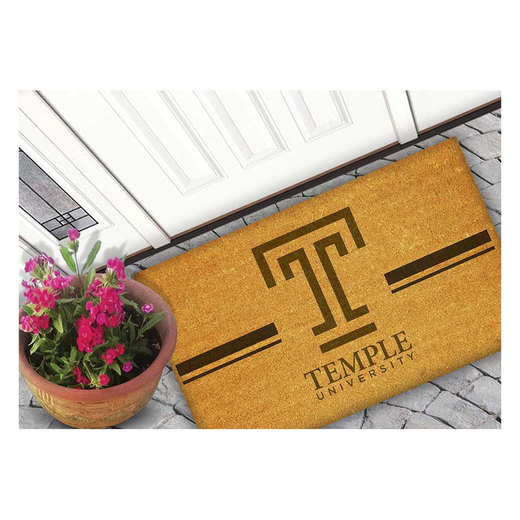 Team Coir Doormat Team Logo Temple Owls