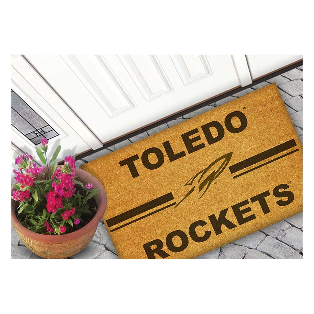 Team Coir Doormat Team Logo Toledo Rockets