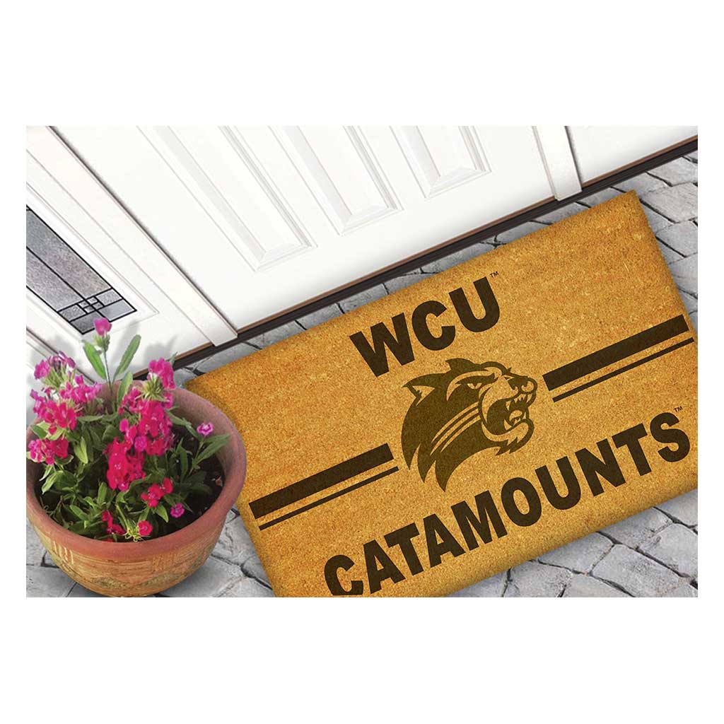 Team Coir Doormat Team Logo Western Carolina Catamounts