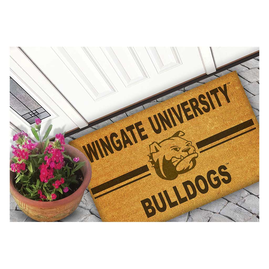 Team Coir Doormat Team Logo Wingate Bulldogs
