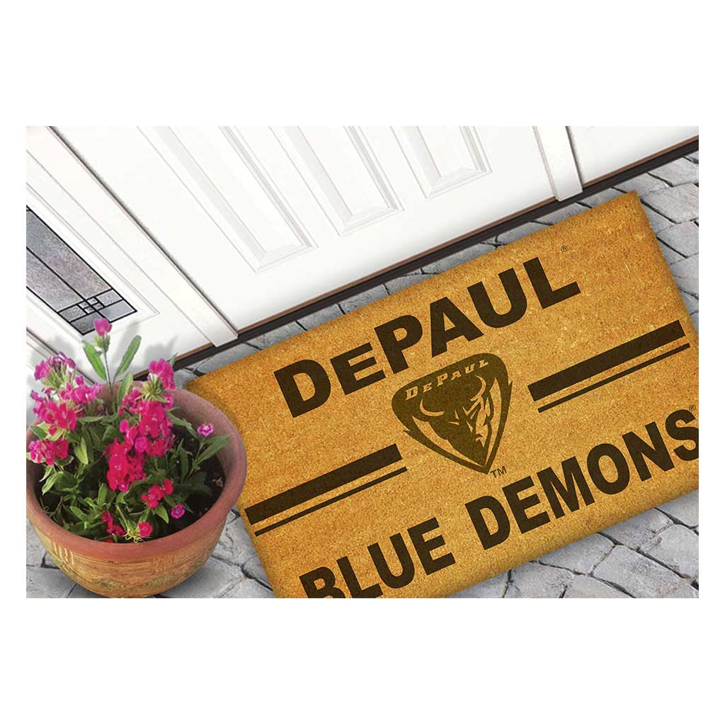 Team Coir Doormat Team Logo DePaul Blue Demons