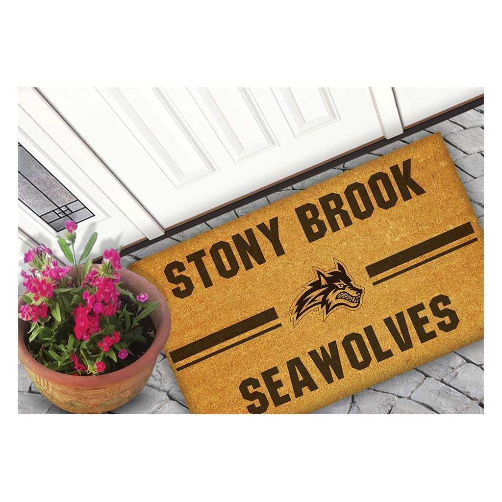 Team Coir Doormat Team Logo Stony Brook Seawolves