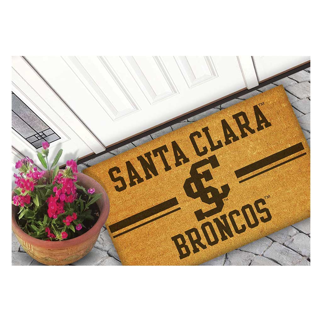 Team Coir Doormat Team Logo Santa Clara Broncos