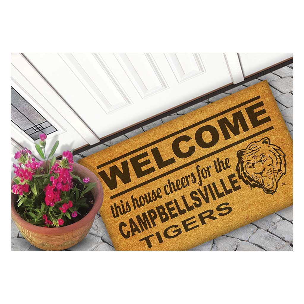 Team Coir Doormat Welcome Campbellsville University Tigers