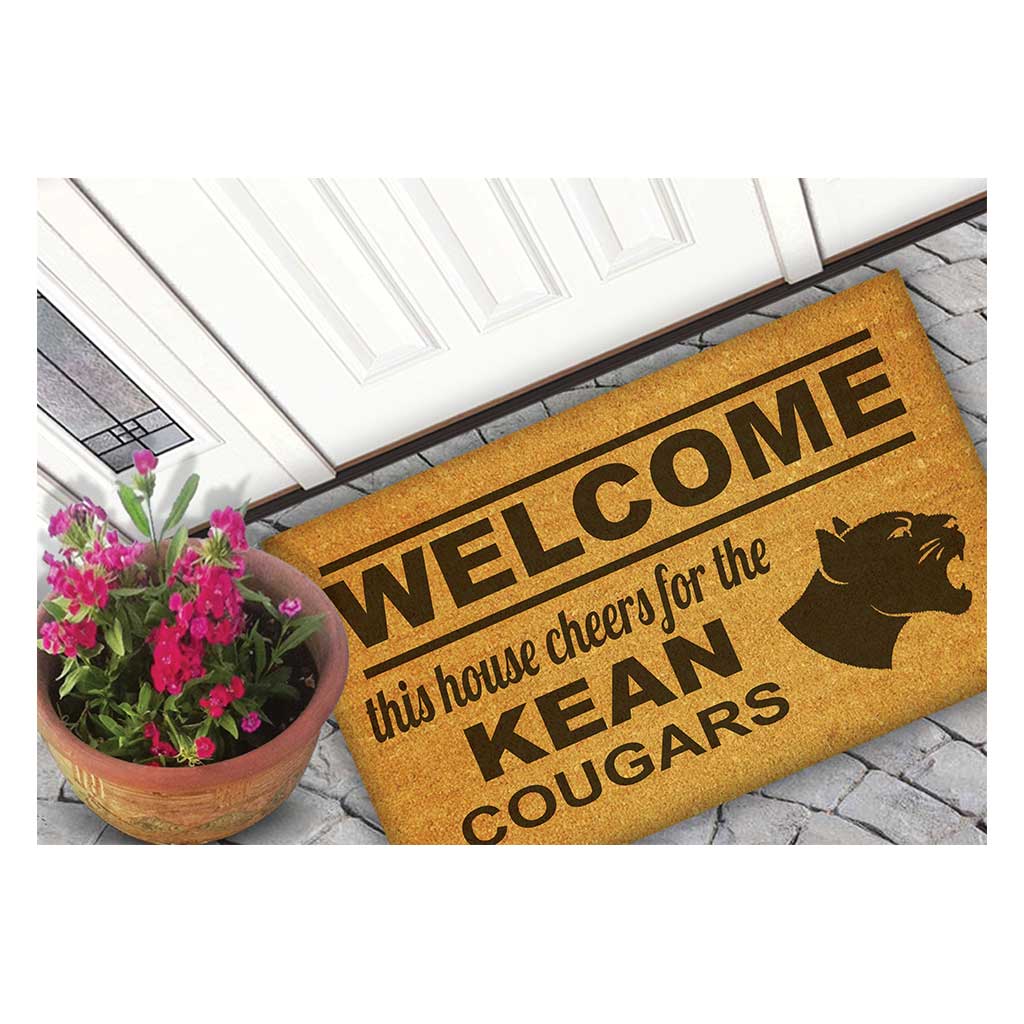 Team Coir Doormat Welcome Kean University Cougars